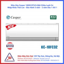 Điều hòa Casper 18000 BTU 1 chiều KC-18FC32 2021